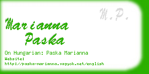 marianna paska business card